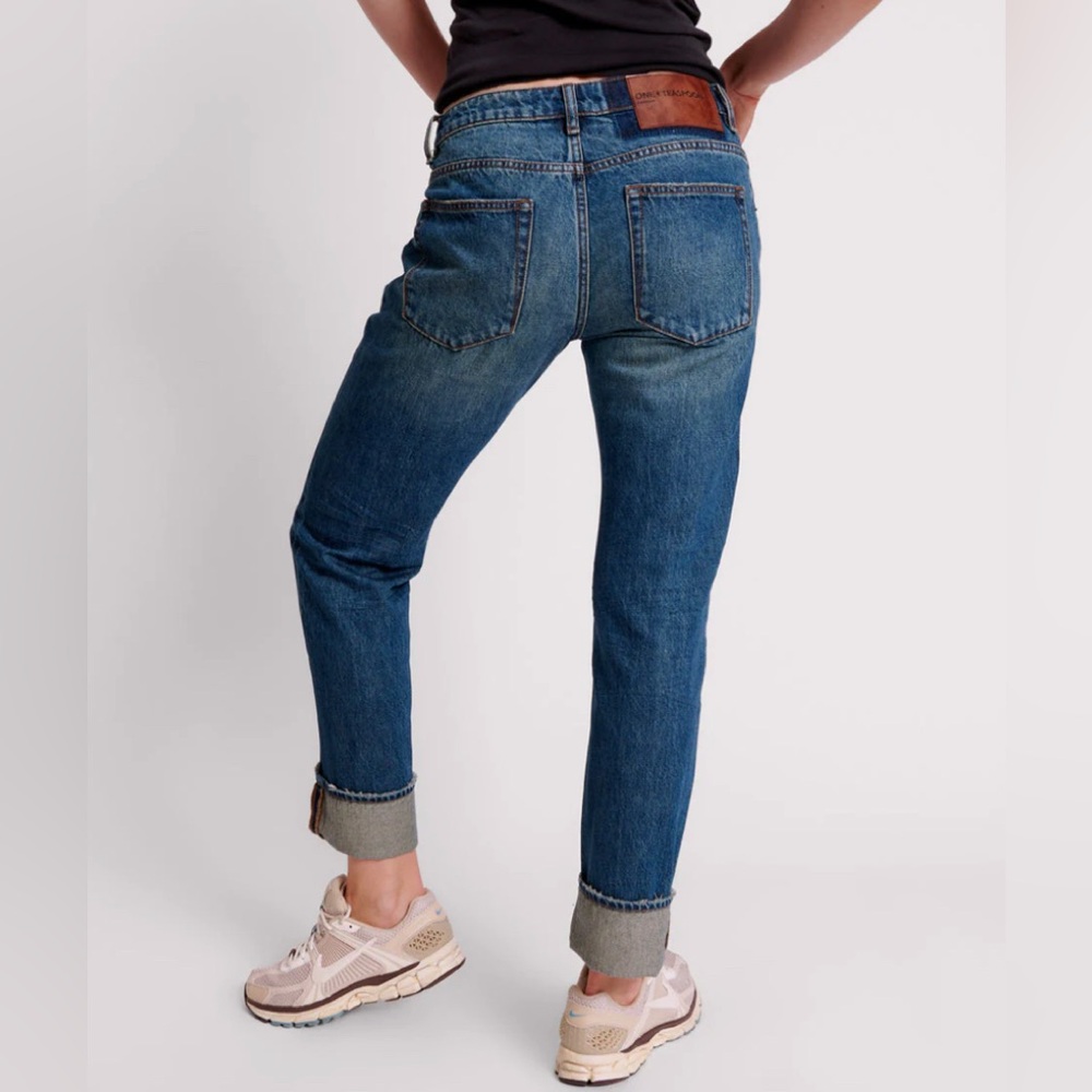 One Teaspoon Truckers Gritty Blue Low-Waist Straight Leg Jeans - NWT - Picture 3 of 9